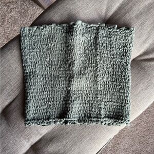 Smocked Green Tube Top